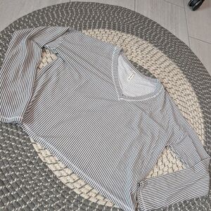 Striped V-Neck Women's Top